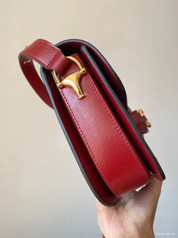 First bag ru 1955 shoulder Horsebit GUCCI bag 0624